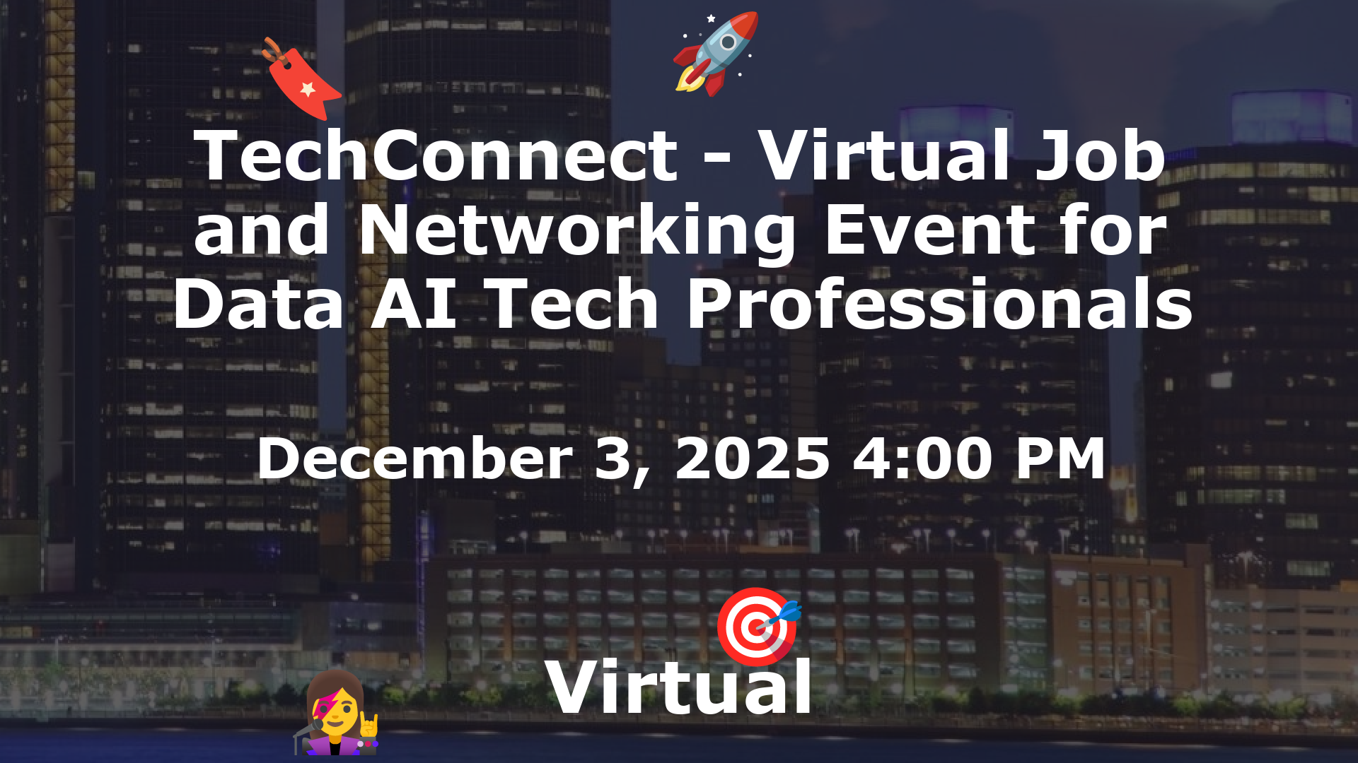 TechConnect - Virtual Job and Networking Event for Data AI Tech Professionals event image